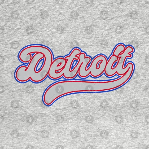 Detroit, MI // Retro Typography Design by DankFutura